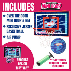 Jesser durable net and frame support steady shots on any standard door.