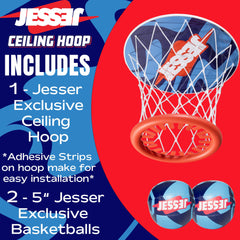 Children playing indoors with a Jesser hoop for active fun.