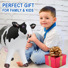 Jet Creations Cow Inflatable with detailed imprints for realistic party ambiance.