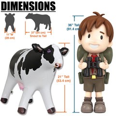 Jet Creations Cow Inflatable for indoor-outdoor decor and playful centerpieces.