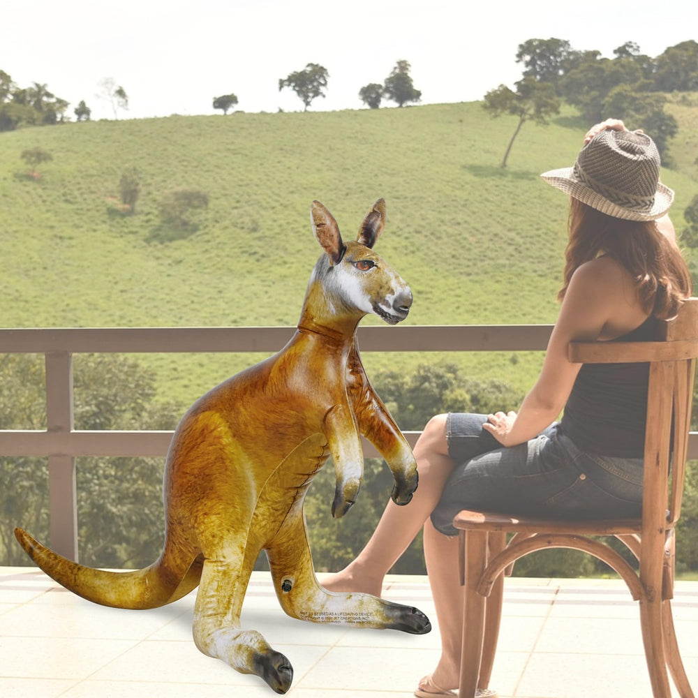Jet Creations Kangaroo inflatable not for ride-on use, ideal for display.