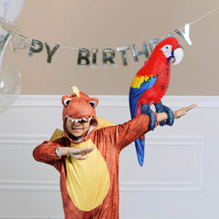 Jet Creations macaw decor setup boosts tropical party ambiance