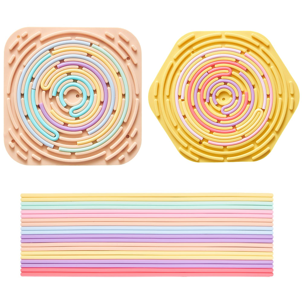 Jet Lag sensory activity board front view for calm focus and portability