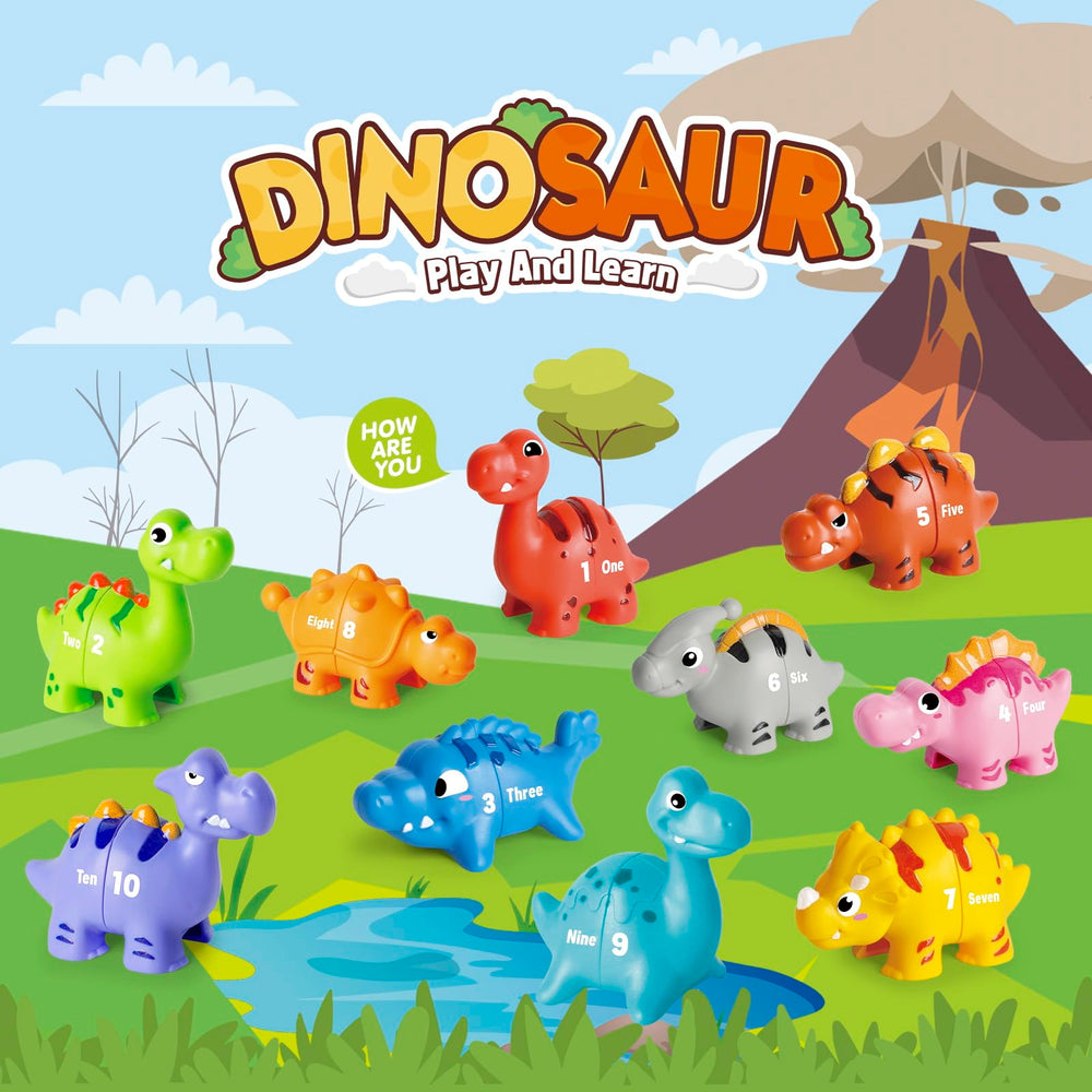 Jetbotell number dino match game supports counting practice and focus.