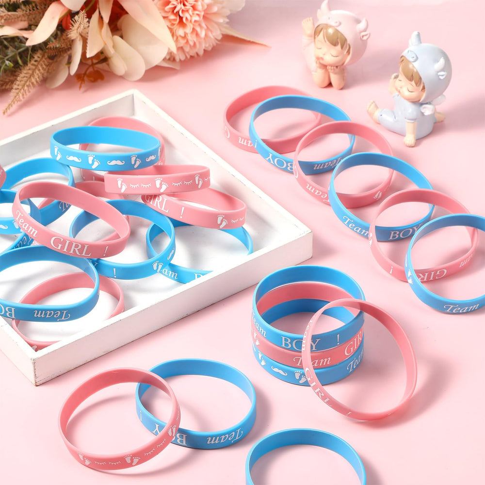Jetec wristbands decorating balloon boxes for a festive look