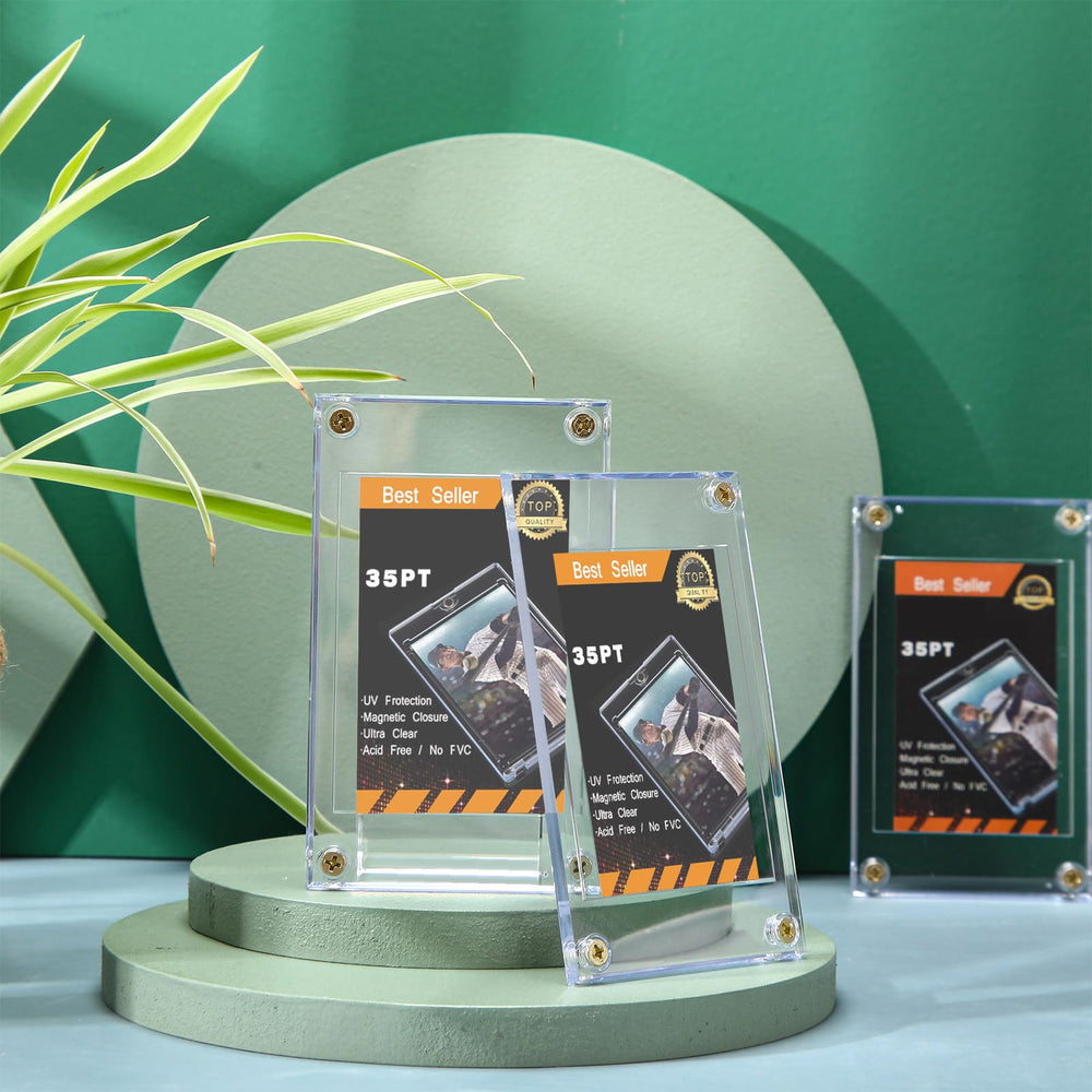 Jetec durable clear acrylic card protectors resist fading and wear