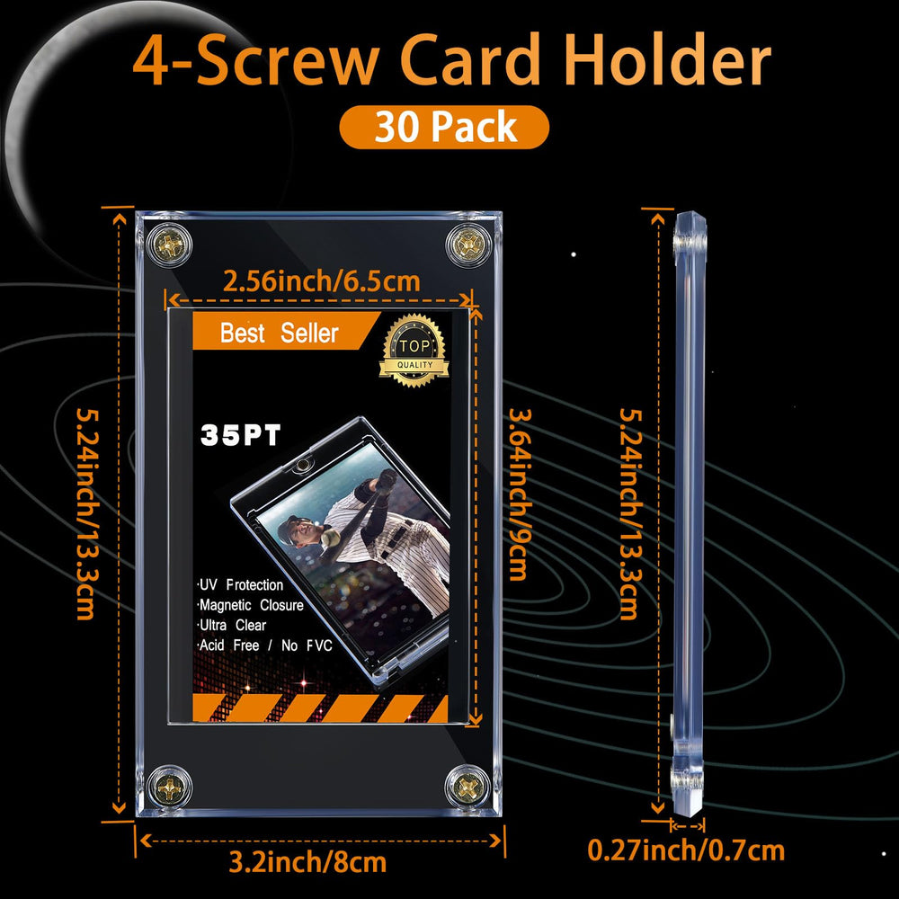 Jetec football screw card holder keeps football cards secure and visible