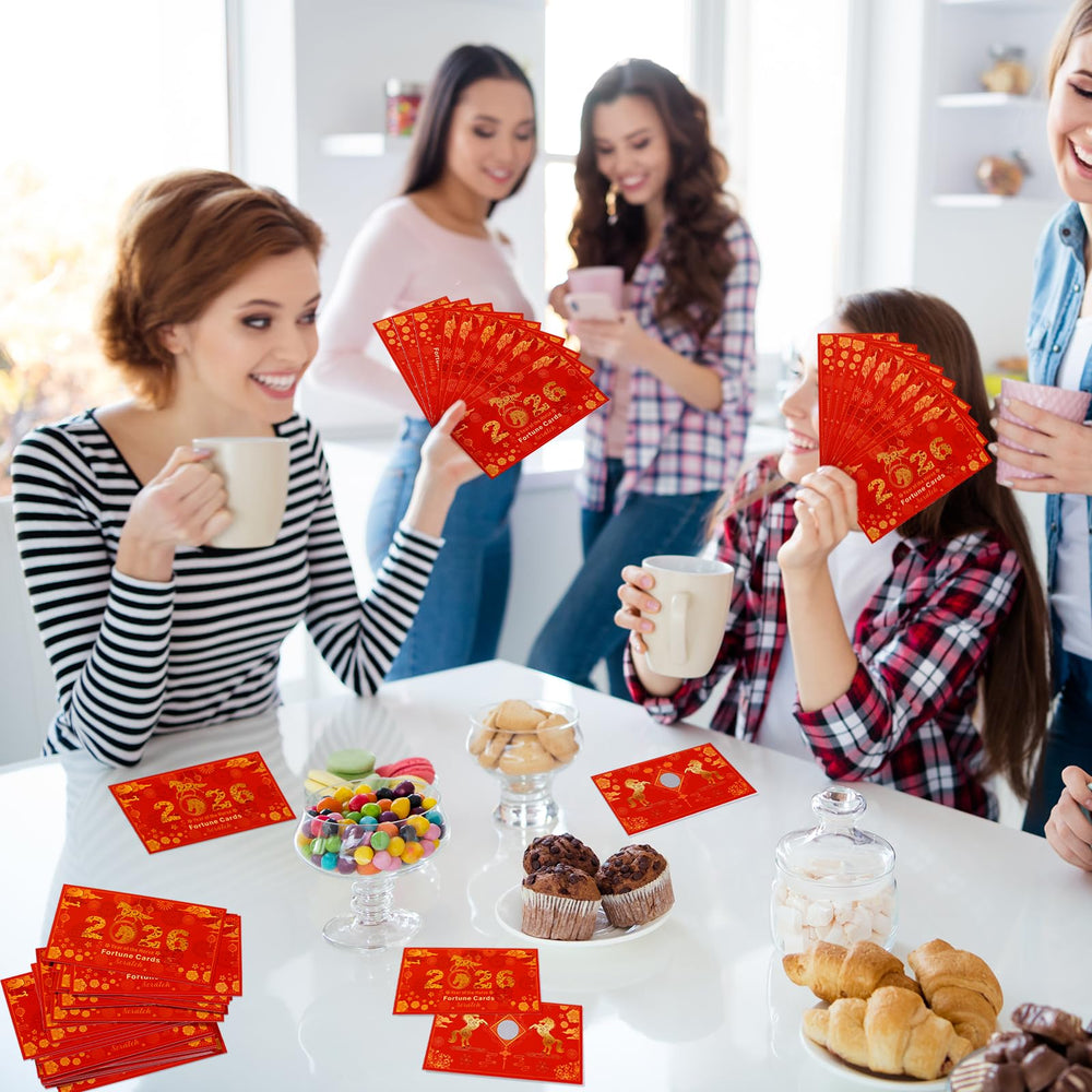 Jetec Lunar New Year red cards set as party favors