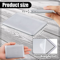 Jetec pocket mirror with silver laptop look, ideal for travel touch-ups and daily routines.