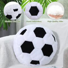 Jetec soccer pillow realistic soccer ball look complements modern decor.