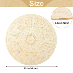 Jetec Star Pendulum Board features ornate astrolabe patterns for ritual ambience