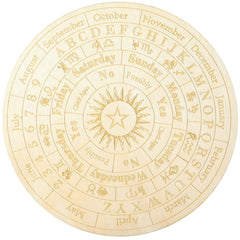 Jetec Star Pendulum Board with wooden round design for focused divination at home