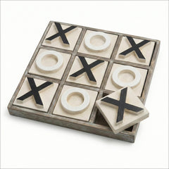 JEVERGN large tic tac toe board 12.6-inch enables easy family game nights.