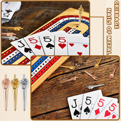 Jexine color-varied cribbage pegs for stylish board customization.
