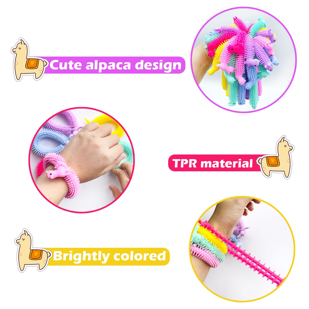 Jgalnim Alpaca stretchy fidget toy – durable rubber with soft feel for daily use