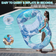 JGV quick-inflate design and portability simplify outings.
