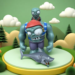JHESAO PVZ packaged set with zombie figures for gifting and collection