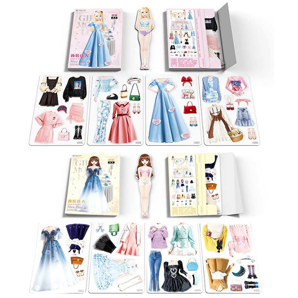 JHGCVX magnetic dress-up dolls gift set offers screen-free fun.