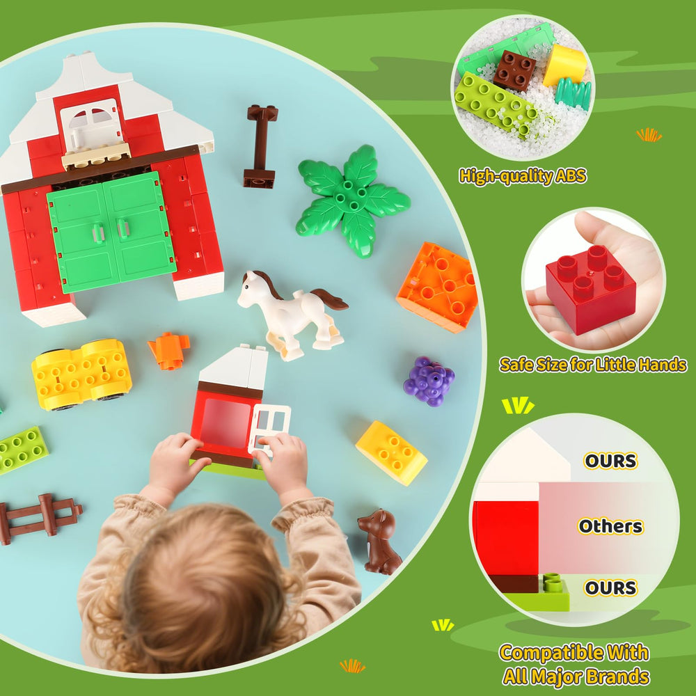 JHTigre large ABS plastic blocks designed for safe chunky handling