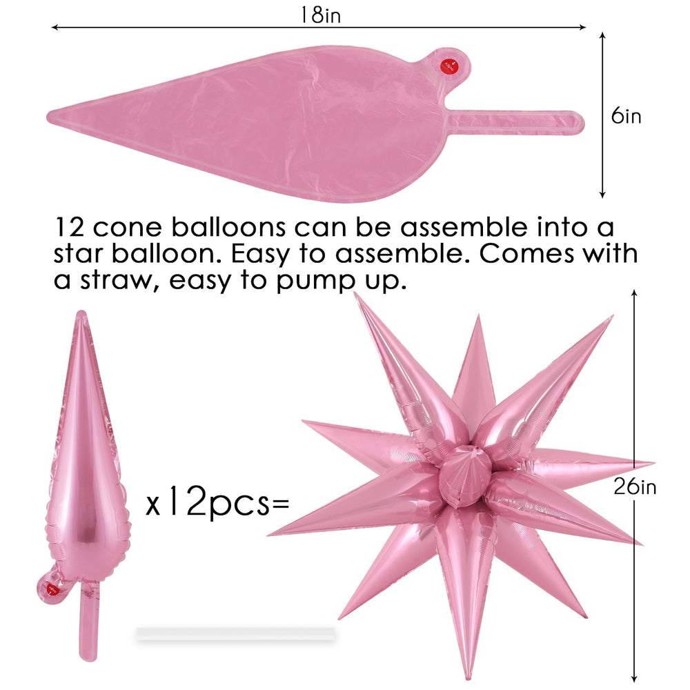 JHZMCRX floor-display star balloons for memorable photo ops.