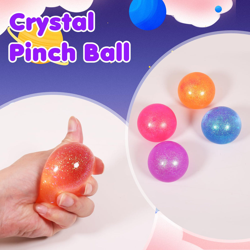 JIACAI glitter sugar ball orange aids stress relief during study breaks.