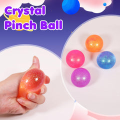 JIACAI glitter sugar ball orange aids stress relief during study breaks.