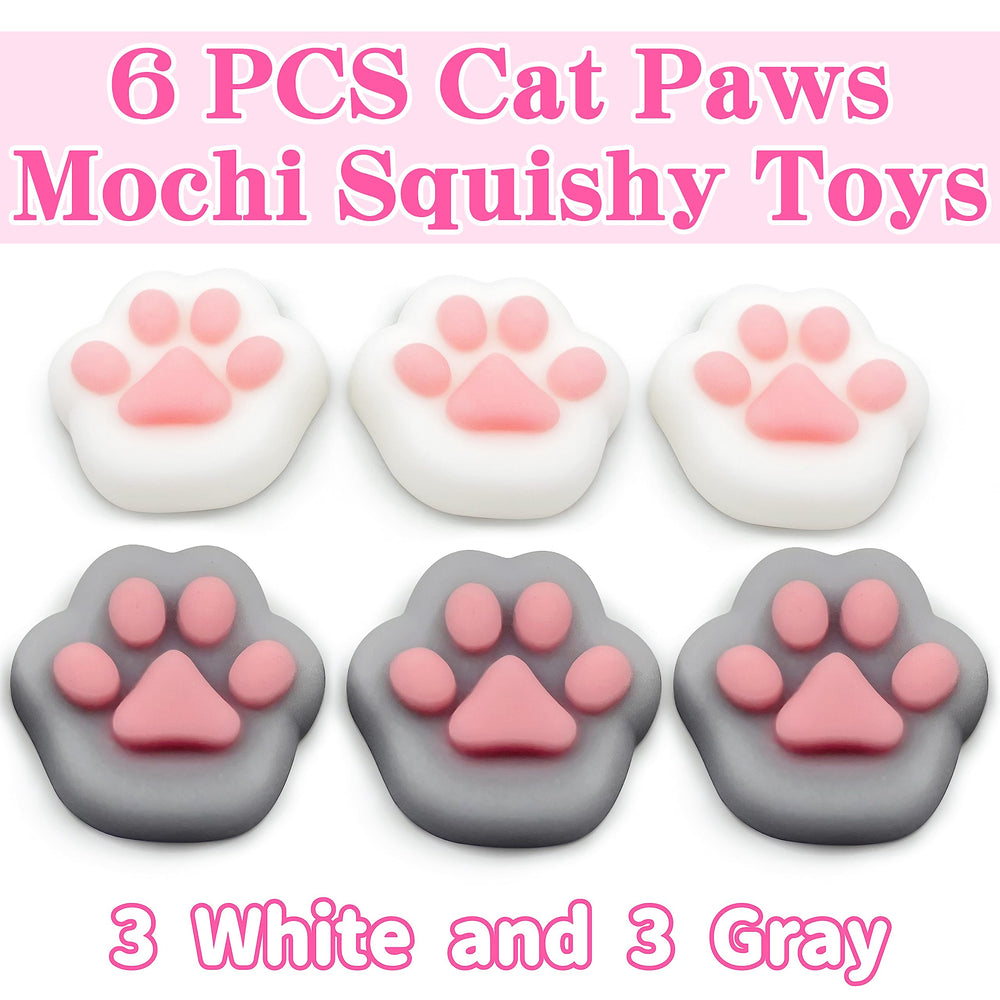 JIAHO cat paws mochi toy gray paw, durable TPR material for play