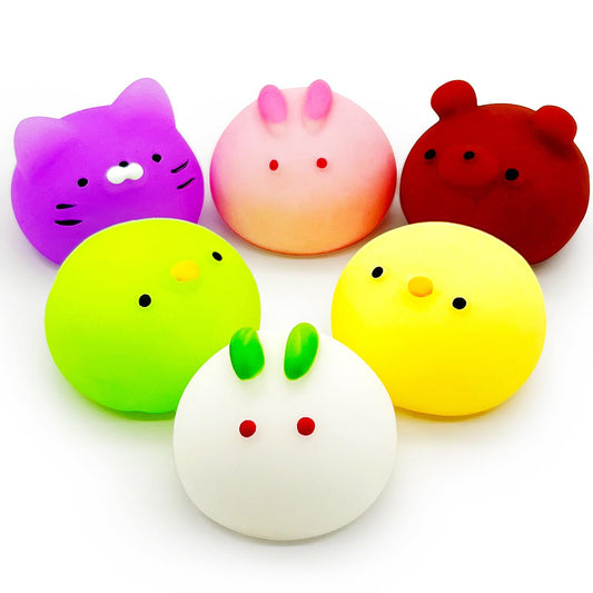 JIAHO Mochi bears squishy toy soft and colorful, ideal for party favors