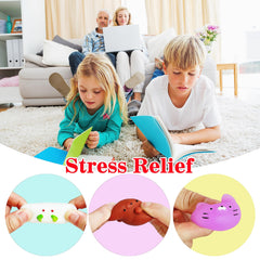 JIAHO Mochi chickens squishy toy bright colors for Easter baskets