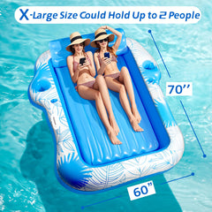 JIANYHW pool lounger designed for two people for shared sunbathing