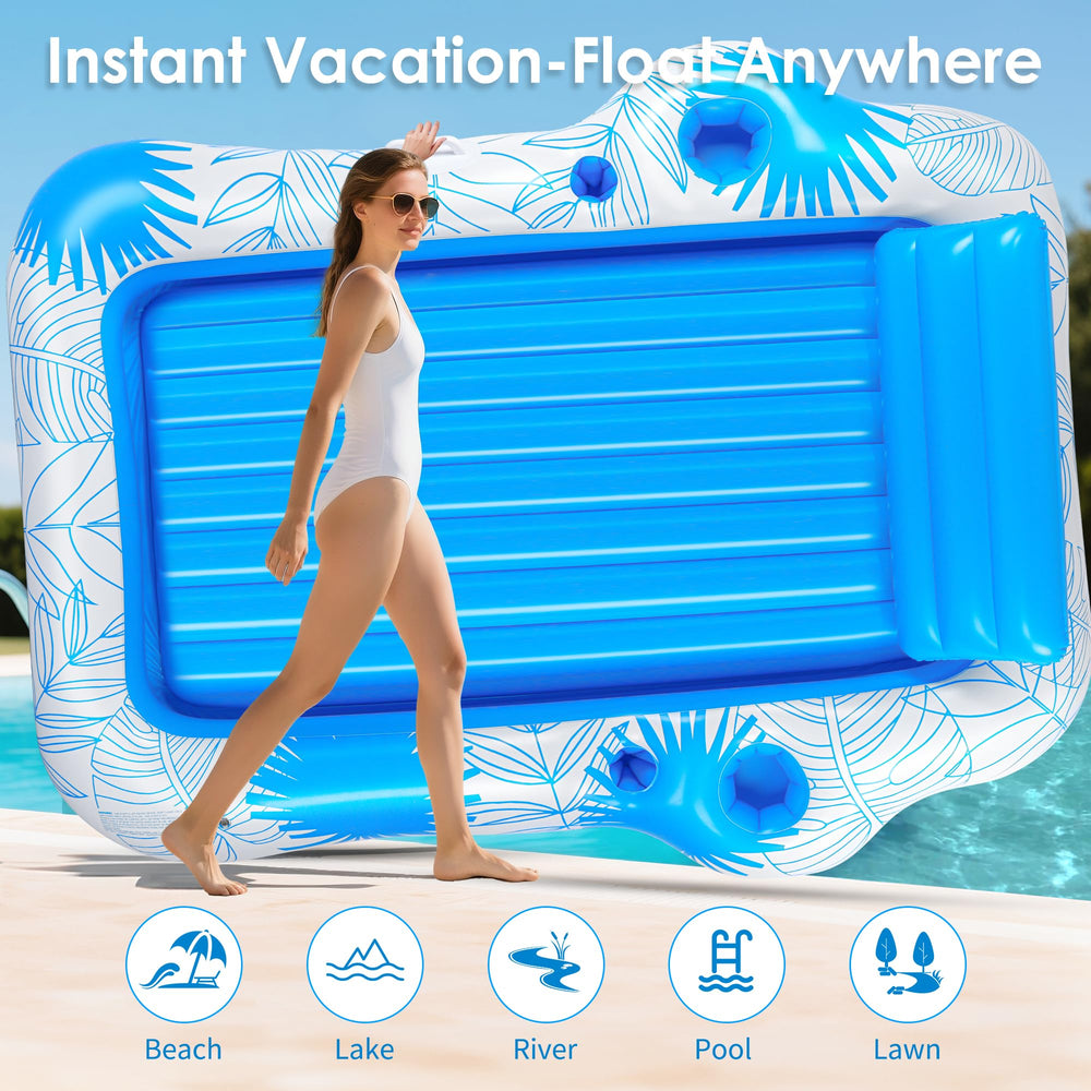 Premium PVC material with UV protection for outdoor use.