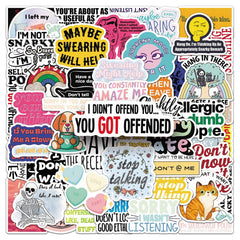 Jictegb Snarky Stickers for laptops add personality and motivation.