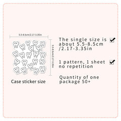 Jictegb Tooth Stickers on water bottle, waterproof and kid-friendly design.