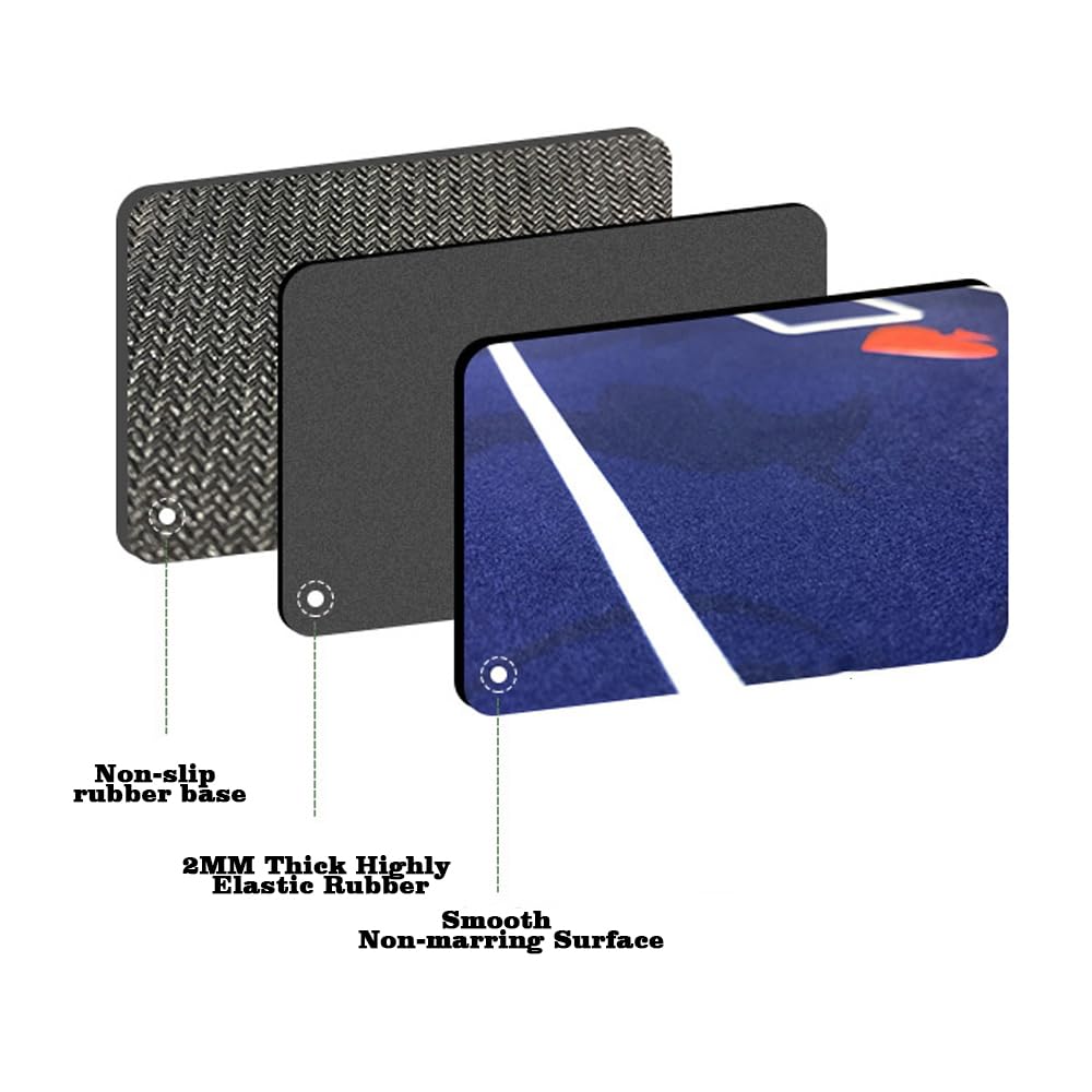 JIESITE poker mat blue variant adds a bold touch to any game room.
