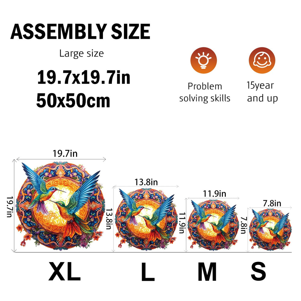 Jigfoxy wooden puzzle colorful finish emphasizes rich print quality