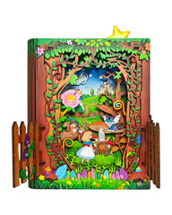Jigtoy Alice in Wonderland book nook assembly for creative learning