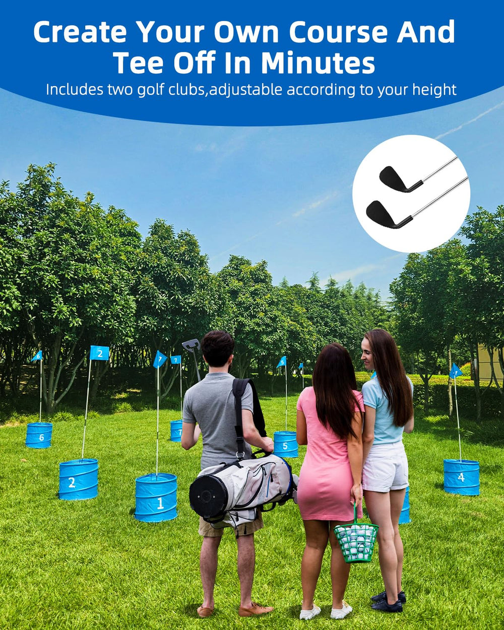 JIIFO portable carry case makes it easy to bring to park, beach, or camping.