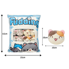 JILPAK cat plush toy shown as living room decor