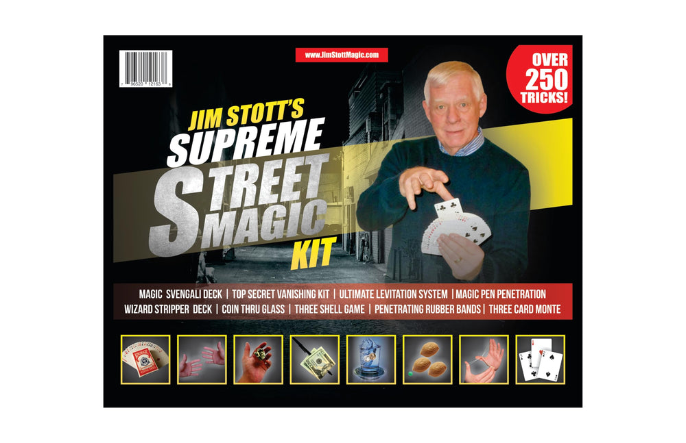 Jim Stott Supreme Street Magic Kit card tricks for real-world performances