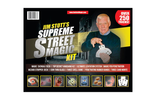 Jim Stott Supreme Street Magic Kit card tricks for real-world performances