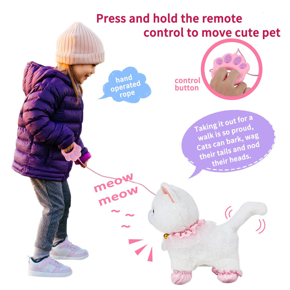 Jimate cat barking feature highlights lifelike pet interaction for pretend companionship