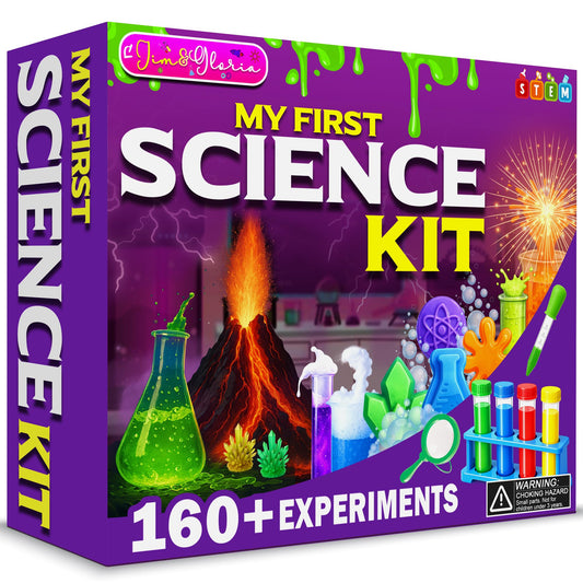 Jim&Gloria science kit volcano projectβhands-on exploration for curious kids.
