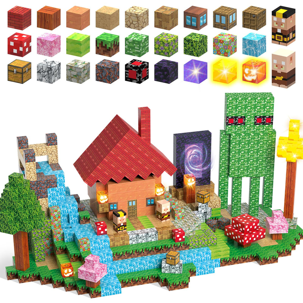 JIMI magnetic building blocks set creating scene construction for creative play and learning