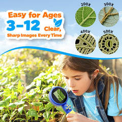 Jimzoo 1080p digital microscope delivers crisp HD observations.