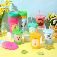 Jingmore farm animal cups design cow for outdoor gatherings and beverages.