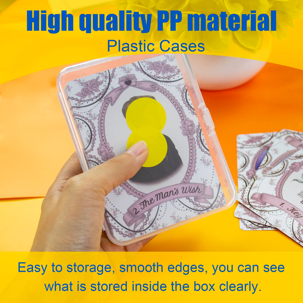JINUPHION large clear card case material indicates sturdy PP construction