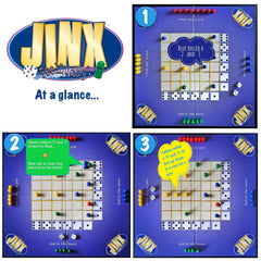 Jinx knock-off opponent piece illustrating playful showdown and strategic pressure.