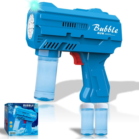 JinXinYao bubble gun blue front view for durable kid-friendly play