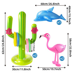 JipeXter pink flamingo inflatable adds playful luau vibe