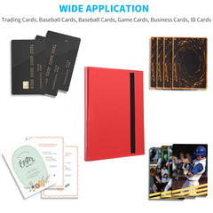 JIQEZNL 18-pocket per sheet layout maximizes storage in a slim binder.